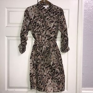 Motherhood Maternity Animal Print Shirt Dress M